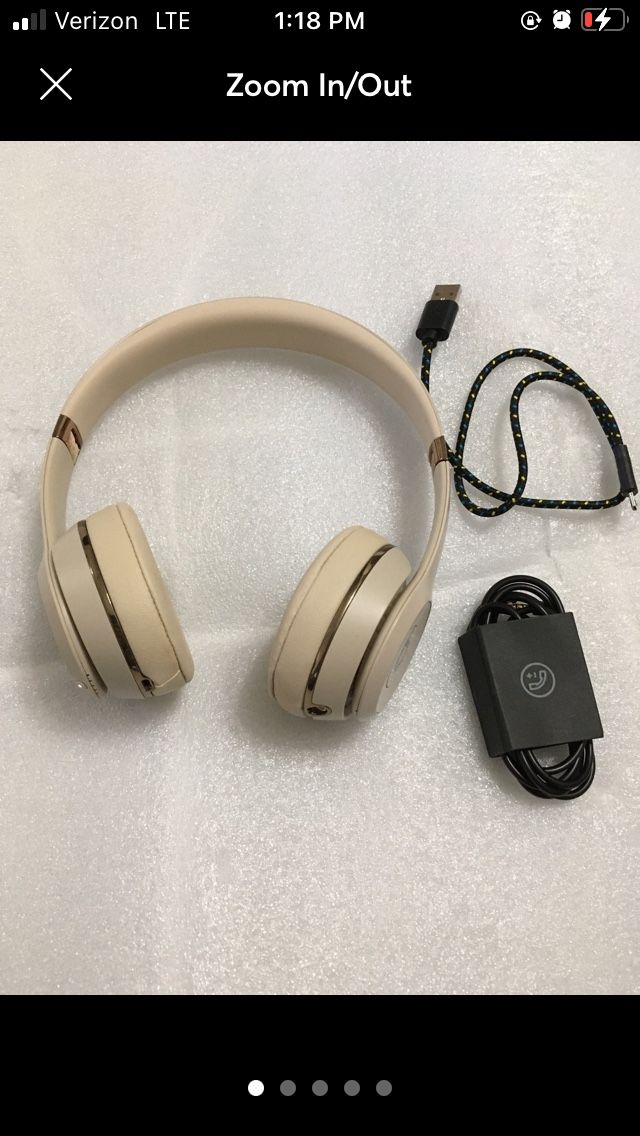 Beats by Dre, Headphones, Used Working Condition Rose Gold Wireless And  Wired Beats Headphones