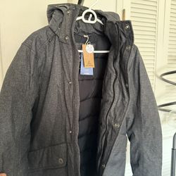 New Prana Men’s Parka Jacket Sz Small