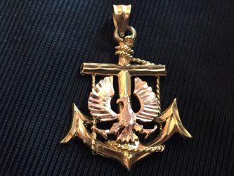 14k solid gold nice anchors pendants gr 4