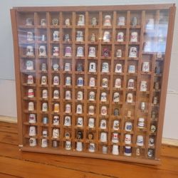 Thimble Collection Of 107 Thimbles 