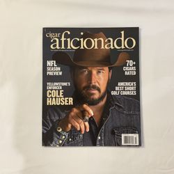 cigar aficionado “Yellowstone’s Enforcer Cole Hauser” Issue October 2024 Magazine