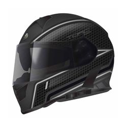 New Dot Mayte Black And Grey Motorcycle Helmet $110