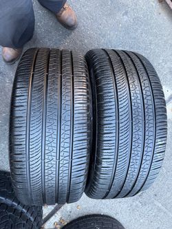 2 tires 275-45-21 Pirelli 75% tread life $240 for 2 mounted and balanced