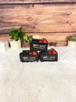 Milwaukee M18 RedLithium XC5.0 Batteries – Set of 3