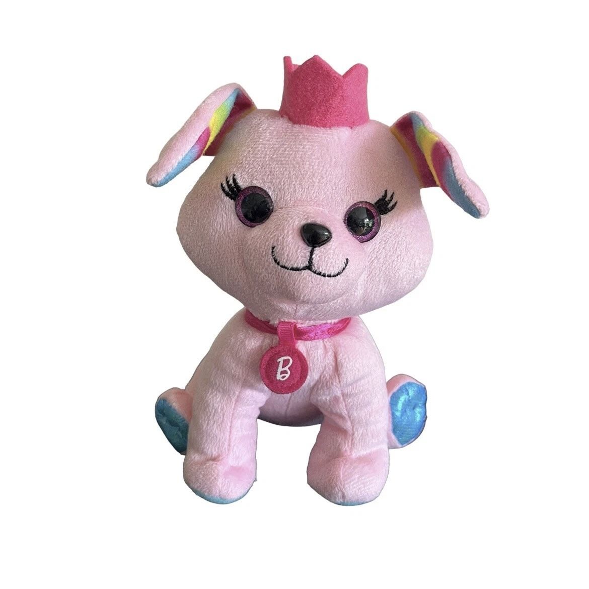 Just Play Barbie Puppy Princess Stuffed Animal Plush 7 Inch Pink Mattel 2021