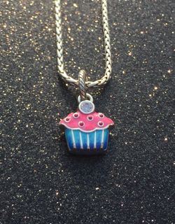 Brighton cupcake necklace & Brighton chain