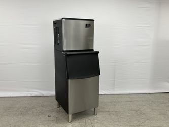 NSF 418 lb Commercial ice maker machine HZB-190F+Ice Bin