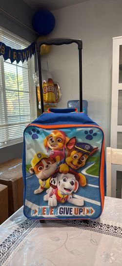 Paw patrol rolling traveling suitcase! Like new condition!!