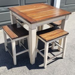 *** Pike & Main From Ashley Dining Table And Bar Stools ***