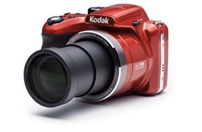 Kodak PIXPRO Astro Zoom AZ421-BK 16MP Digital Camera with 42X Optical Zoom and 3" LCD Screen (Red)