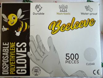 Gloves 500 pieces clear