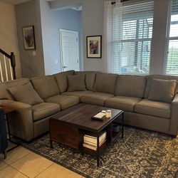 Gray Sectional - Sunbrella Fabric
