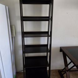 Coffee Brown Slanted Bookcase