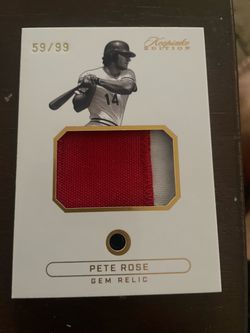 Pete Rose Keepsake limited edition/99 relic card