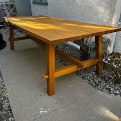 Dining Table---- Mockelby-Oak Finish 