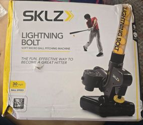 SKLZ Lighting Bolt Automatic Soft Micro Ball Pitching/Batting Practice Machine