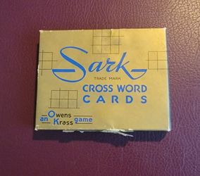 Sark Crossword Cards Published By Owen's Krass In 1949