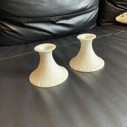 Porcelain Lenox Candle Holders