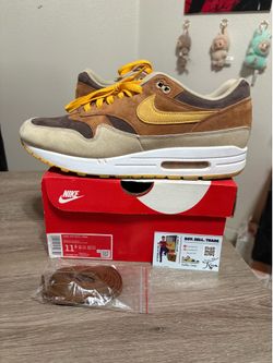 Size 11.5 - Nike Air Max 1 PRM Duck Pecan Yellow Ochre