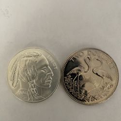 2 Coins 1 Onza Silver 