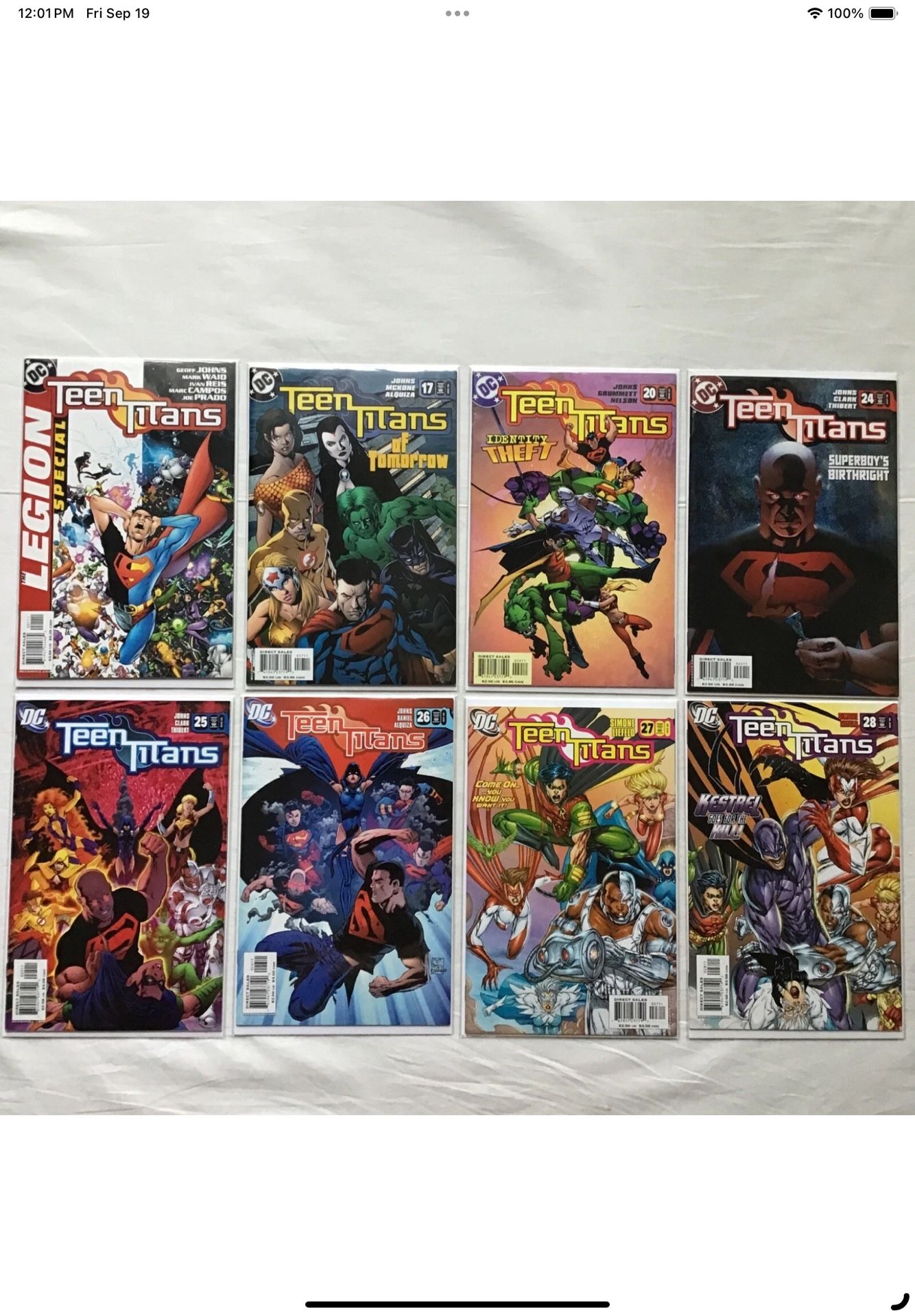 DC Comics Teen Titans #17, 20, 24, 25, 26, 27, 28 Teen Titans/Legion Special #1
