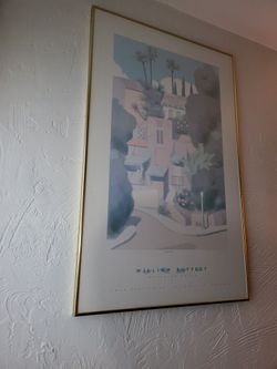 **ART LOVERS** William Buffett “Works on paper” signed print of “Via Luisa”“Graciosa” Painting by William Buffet