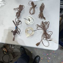 Lot of Seven Indoor Extension Cords 