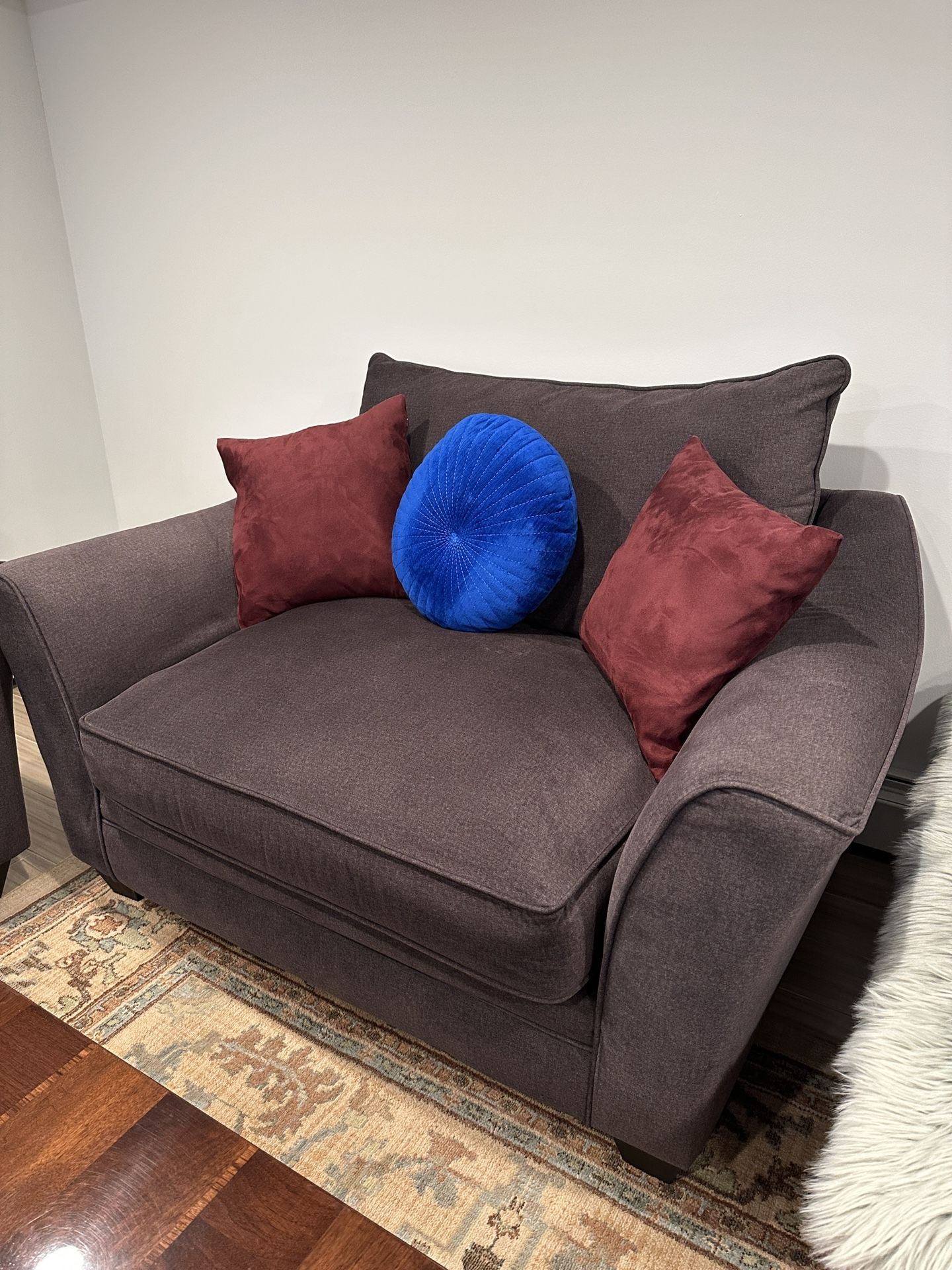 Single Seat Grey Cloud Couch
