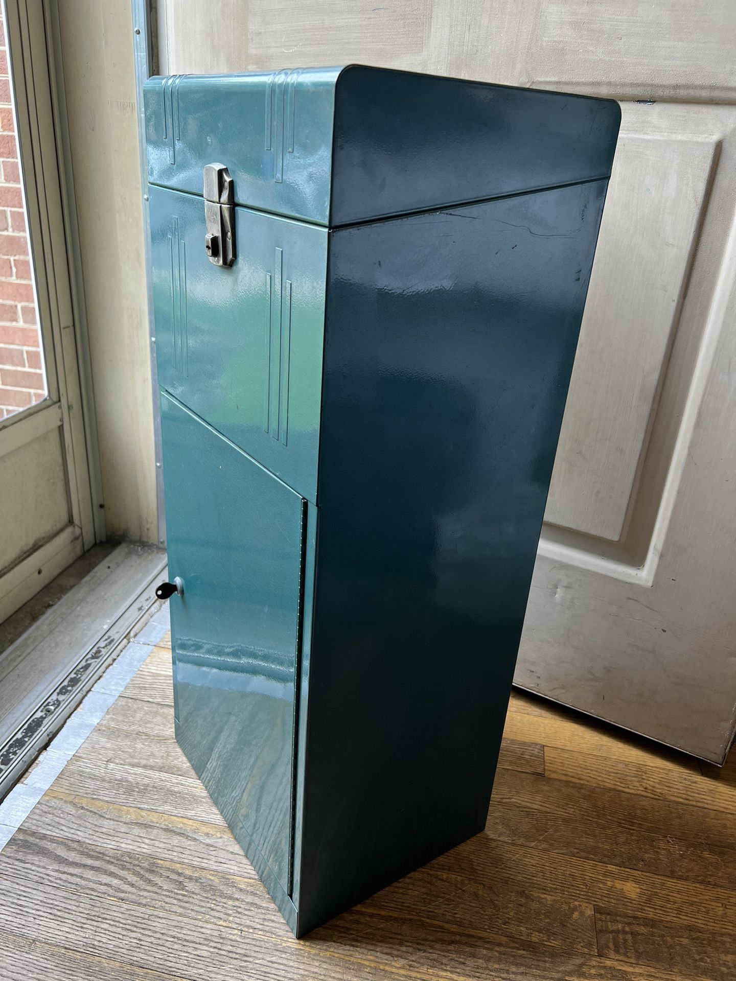 Vintage Locking Metal File Cabinet Safe Combo