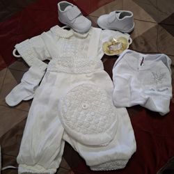 Ropón Para Bautizo De Niño