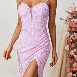 Prom Dress Sequin with Split