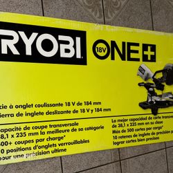 RYOBI ONE+ 18V Cordless 7-1/4 in. Sliding Compound Miter Saw (Tool Only)