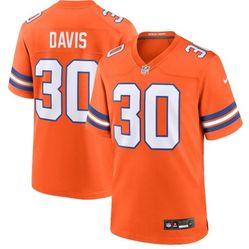 Terell Davis Color Rush Jersey Stiched  New With Tags Small 