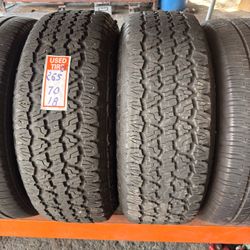 Lt265/70/18 two tires good years in good condition