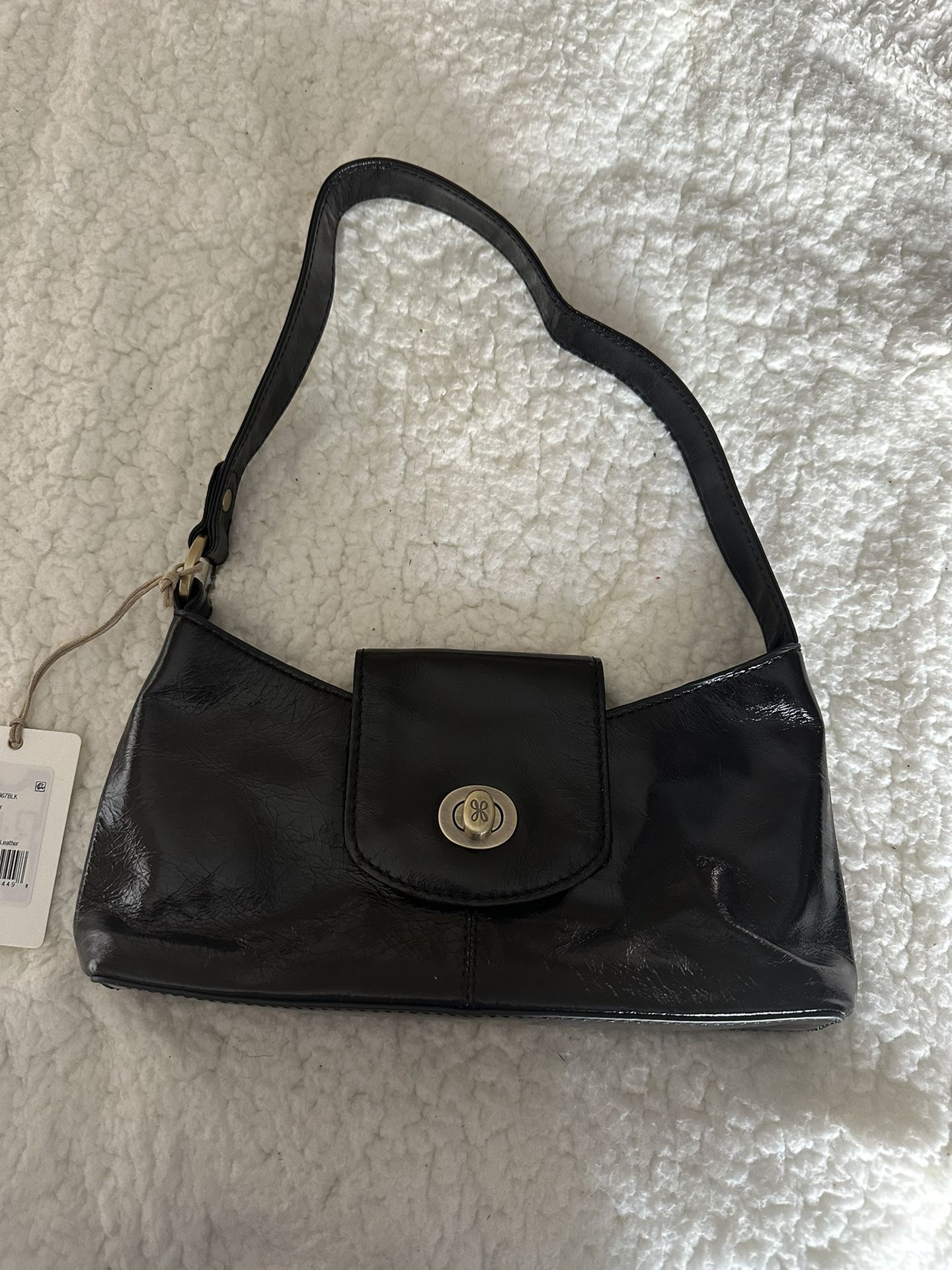 Hobo Leather Handbag, Black, New with tag 