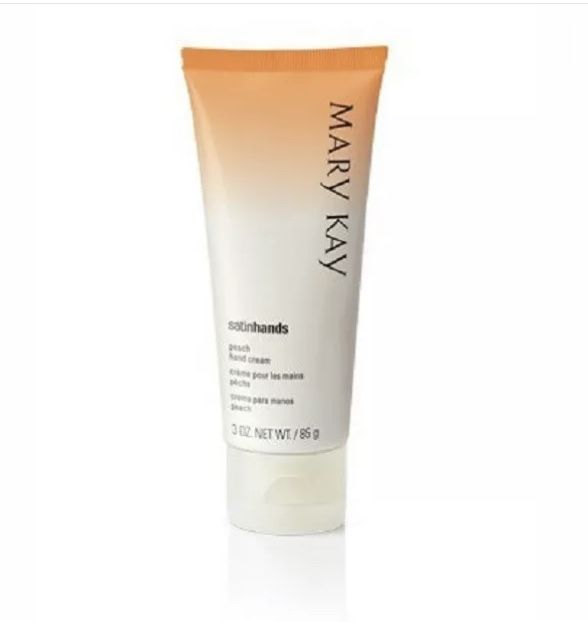 New Sealed Mary Kay Satin Hands Peach Fragrance Hand Cream 3 Oz Size