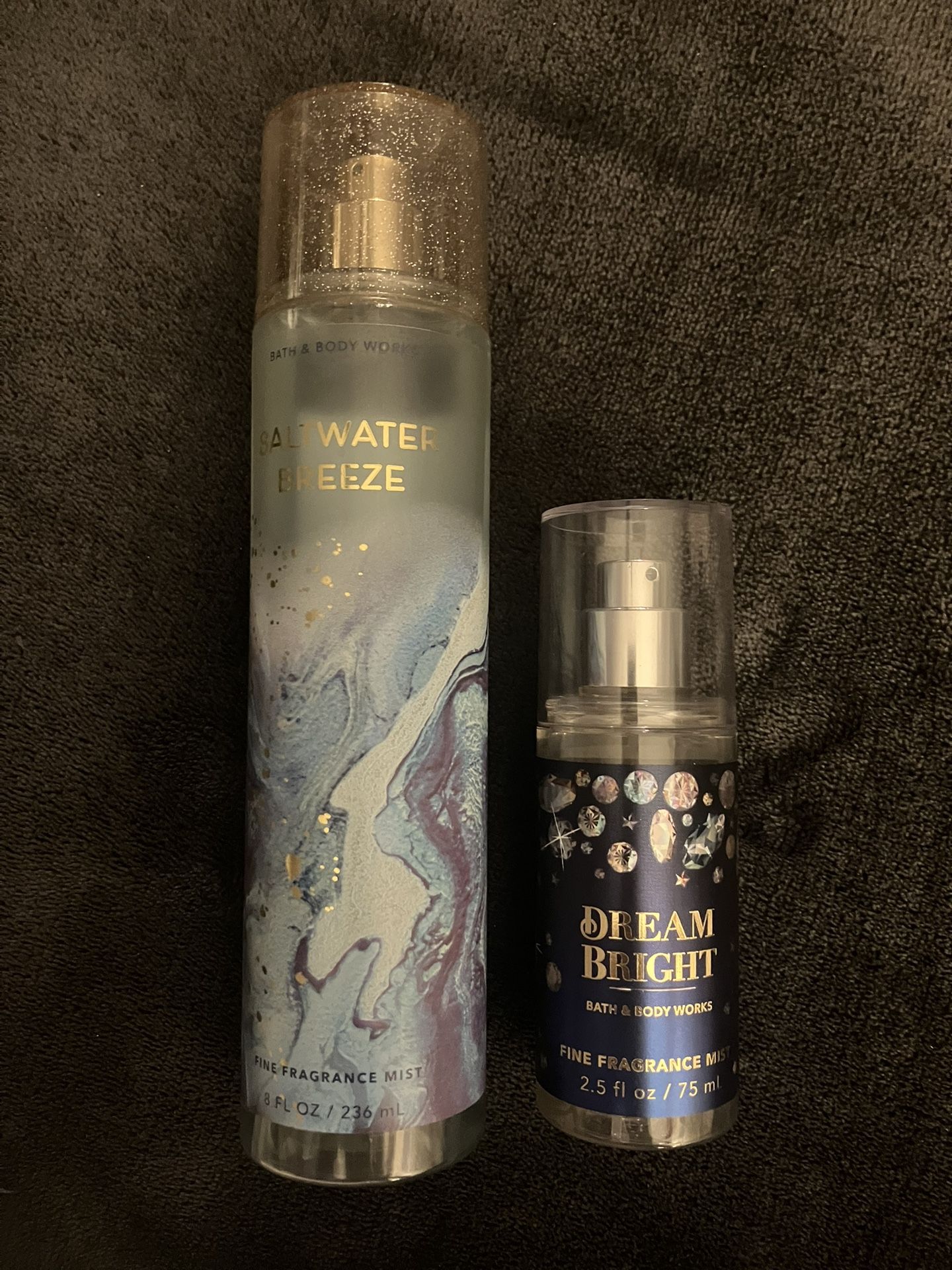 Retired Discontinued Bbw Fragrance Mists DREAM BRIGHT & SALTWATER BREEZE