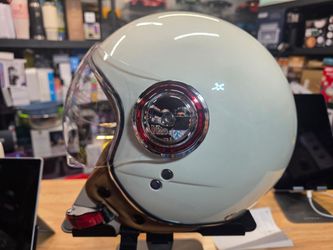 Comrider Fasion Beige 3/4 Open Face Motorcycle Helmet -Adult Small -Brand New In Box