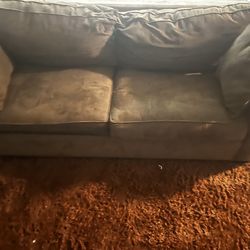 Brown 1/2 Living Room Couch Set