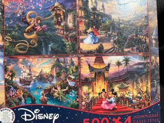 Disney Puzzle 4 Pack 500 Pieces