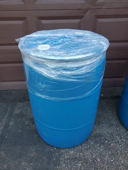 Barrel- Plastic, Good For Rain Water Collecting And Other Projects - Very Clean 
