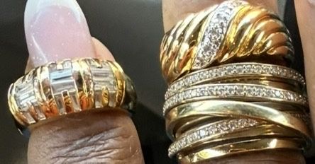 Elegant Gold & Silver Ring Bundle –  5 Pieces of Timeless Beauty 