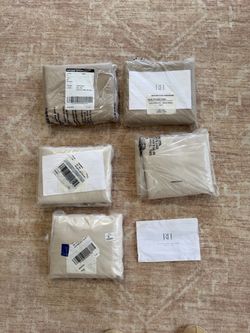 NEW Restoration Hardware Outdoor Sectional Cushion Covers 30" Armless Sand
