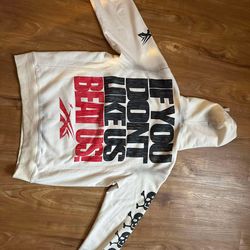 Hellstar If you don’t like us beat us hoodie white