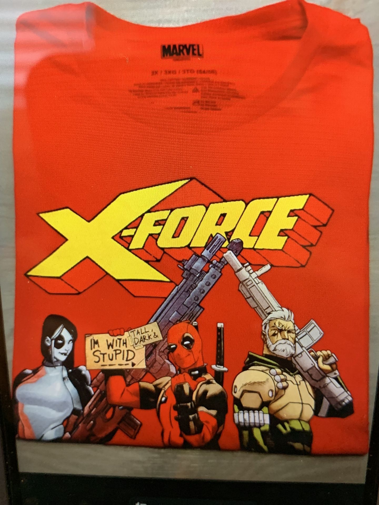 New Marvel Deadpool X-Force Cable Shirt 3 XL Brand 