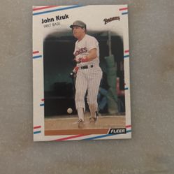 John Kruk 1988 Baseball Card