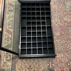 Black Shot Glass Display Case
