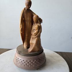 Vintage Musical Figurine Baby Jesus Silent Night