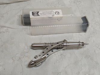 Heavy Mechanical Lever-Action EDC Pen – Stainless Steel (91g / 3.2oz)