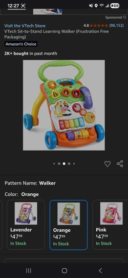 Vtech  sit to stand learning walker